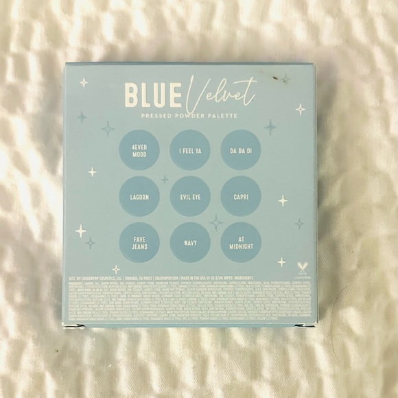 Colourpop Makeup Colour Pop Blue Velvet Eyeshadow Palette New